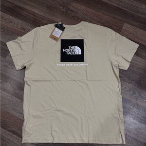 The North Face Men's Beige Short Sleeve Tee